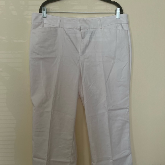 Dockers Ideal Fit Womens White Metro Capri Pants 16 Cotton Casual Stretchy Chic - Picture 13 of 16